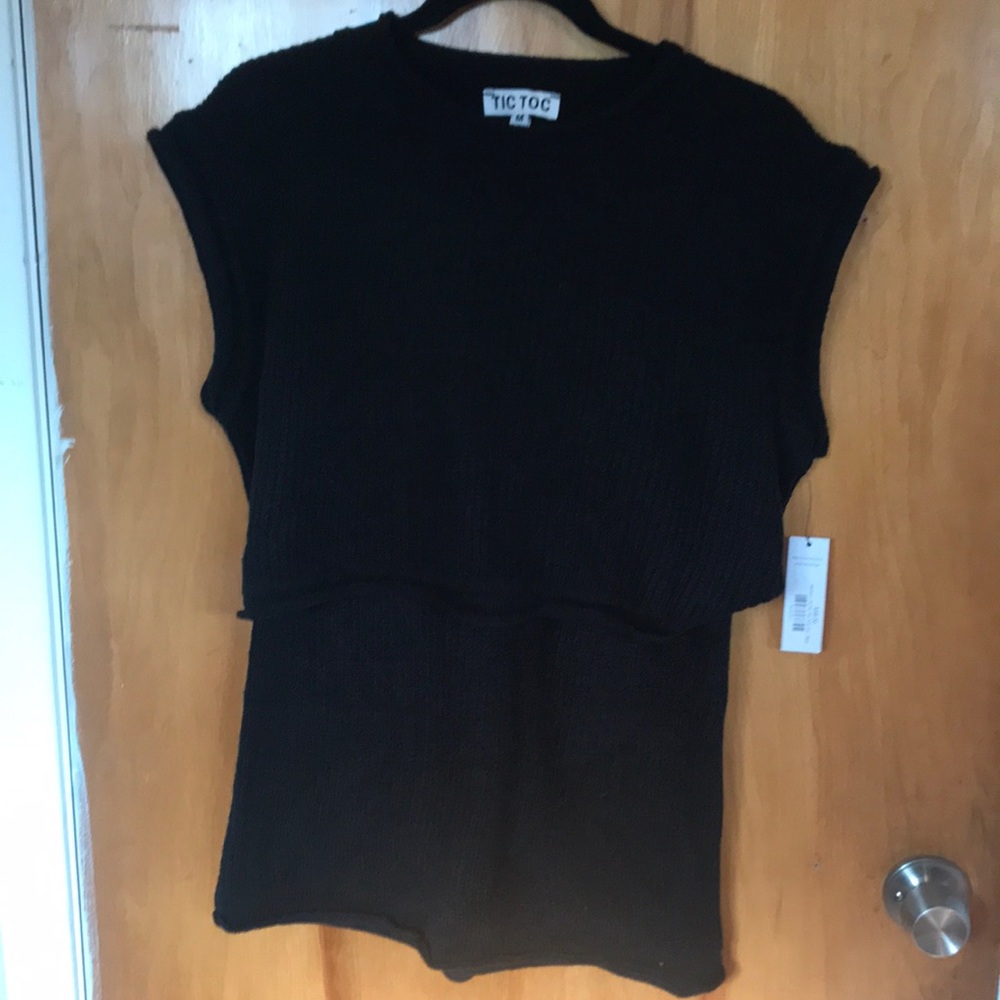 Black Skirt / Crop Sweater Set